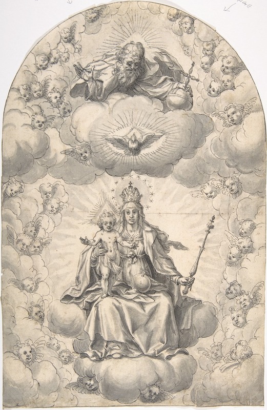 Madonna and Child Enthroned by Hans Werl — digital art print download