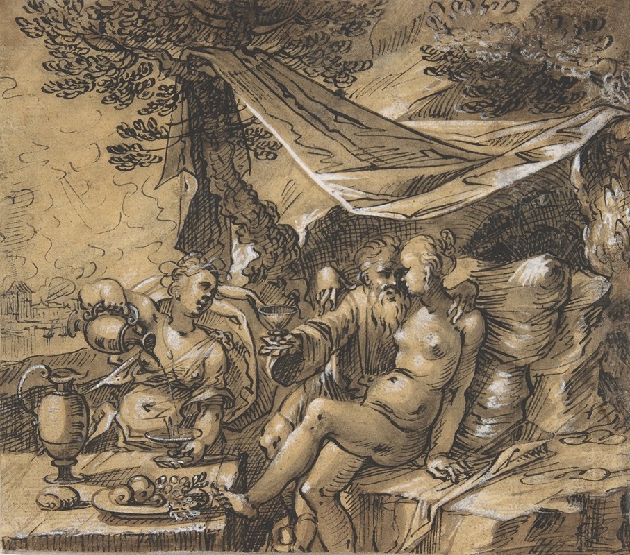 Lot and His Daughters by Hermann Weyer — digital art print download