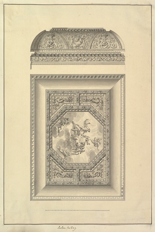 Salon Ceiling, Houghton Hall, Norfolk — Isaac Ware