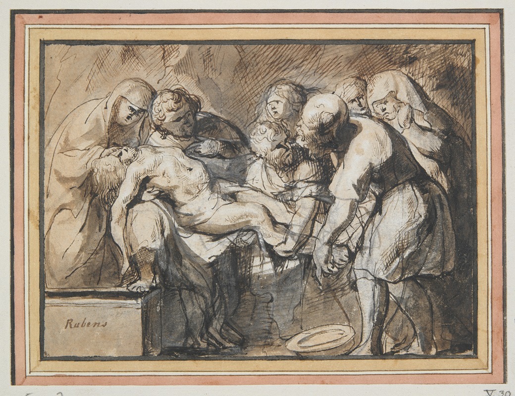 The Entombment by Якоб Йордаанс — digital art print download