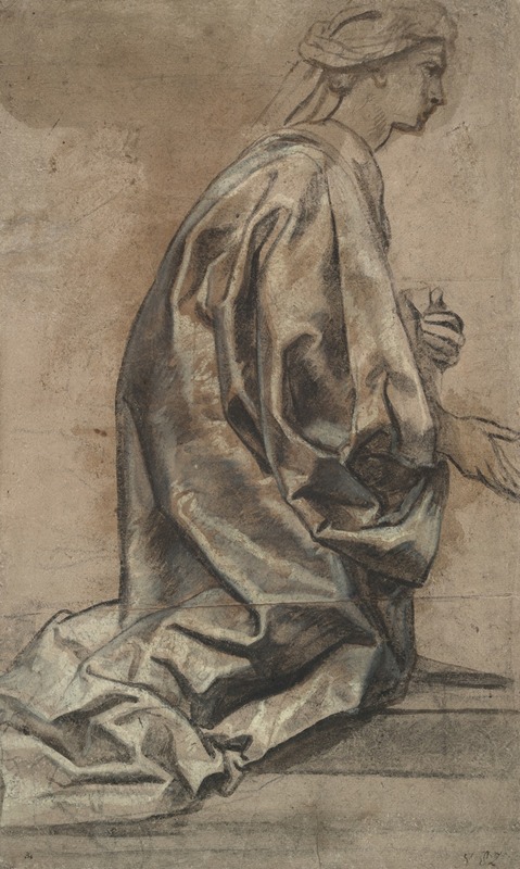 Study of drapery by Якоб Йордаанс — digital art print download