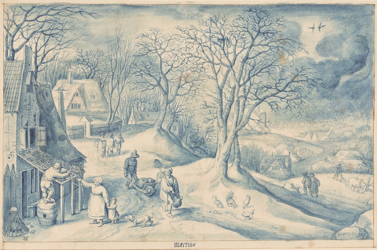 March by Якоб Савери Старший, 1595 — digital art print download