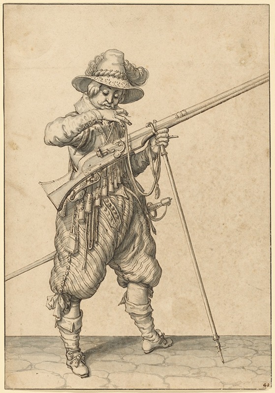 A Soldier on Guard Blowing the Match — Якоб де Гейн II
