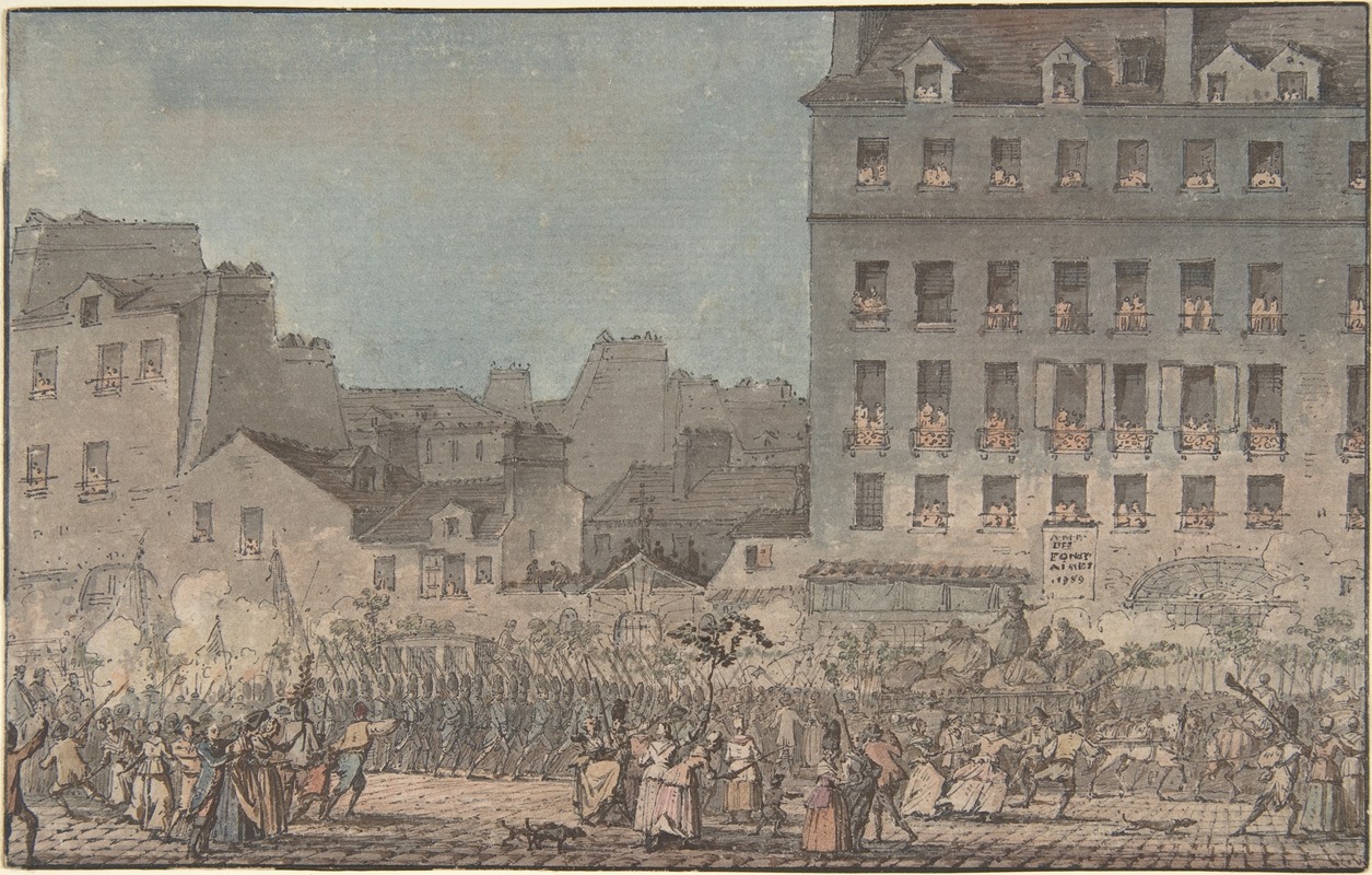 Louis XVI Entering Paris, October 6, 1789 — Jacques-François-Joseph Swebach