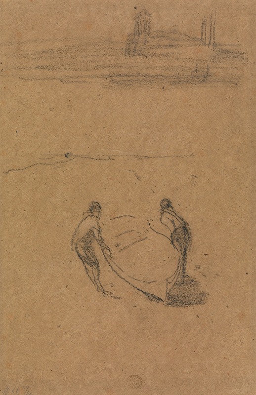 Two Men and a Boat by Джеймс Абботт МаКнилл Уистлер — digital art print download