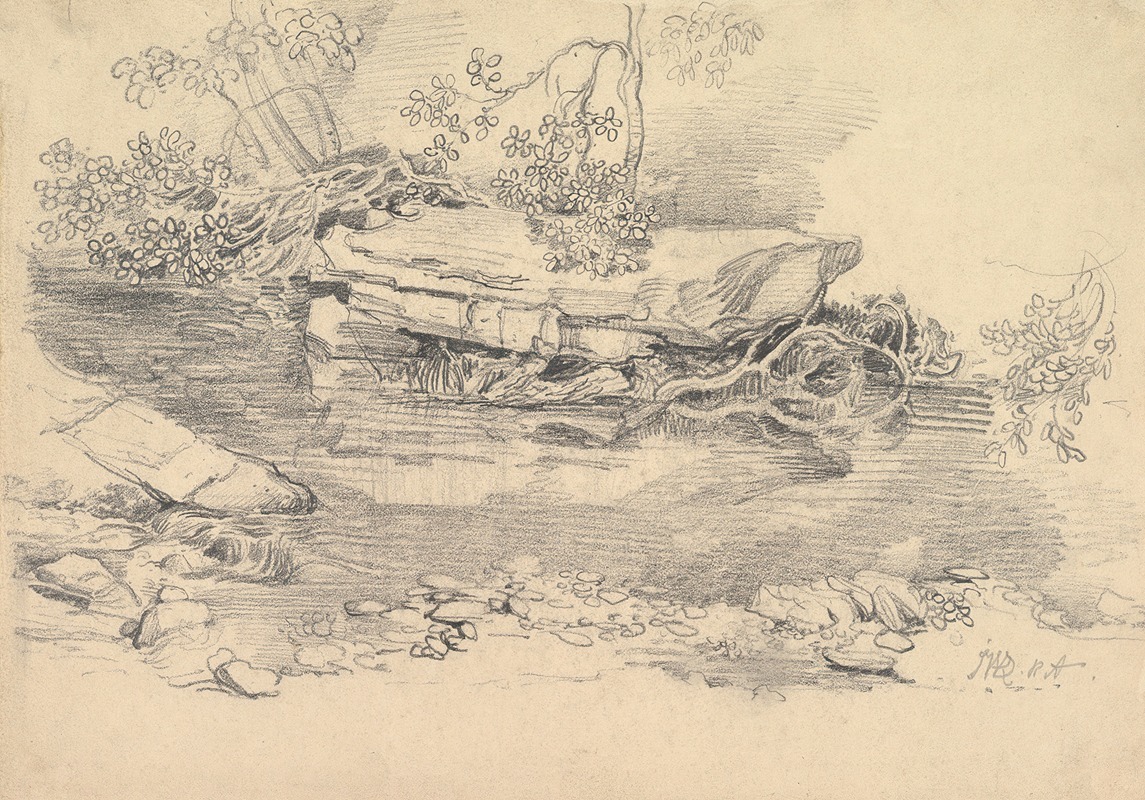A Rocky Stream by Джеймс Уорд — digital art print download
