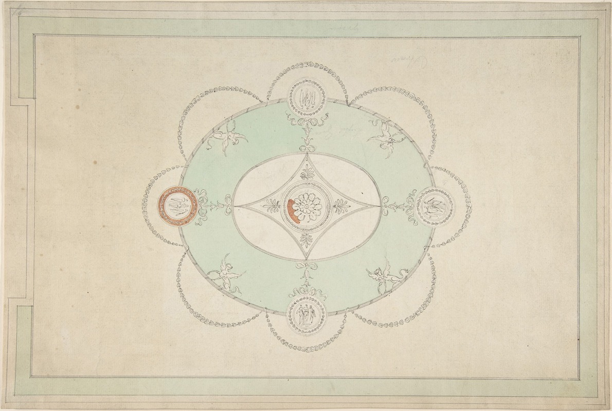 Design for a Ceiling by Джеймс Уайат — digital art print download