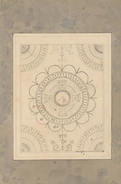 Design for the Ceiling of the Supper Room at Curraghmore, County Waterford, Ireland by Джеймс Уайат — digital art print…