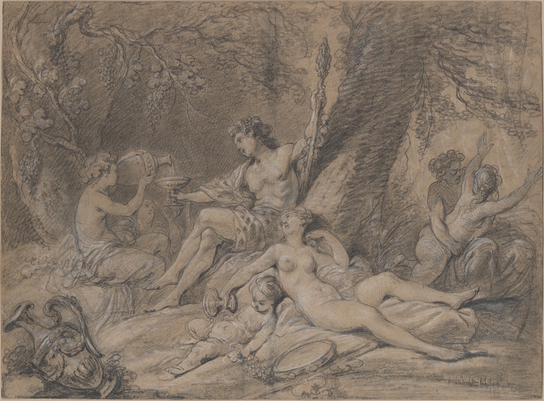 Bacchus and Ariadne by Юг Тараваль — digital art print download