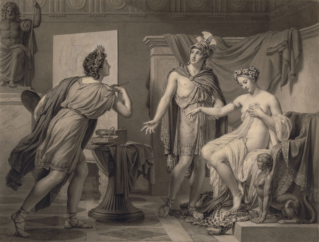 Alexander Ceding Campaspe to Apelles by Жером-Мартен Ланглуа, 1819 — digital art print download