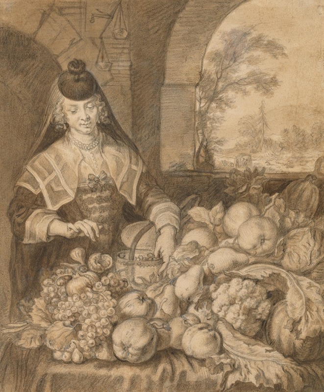 Personification of September by Иоахим фон Сандрат, 1644 — digital art print download