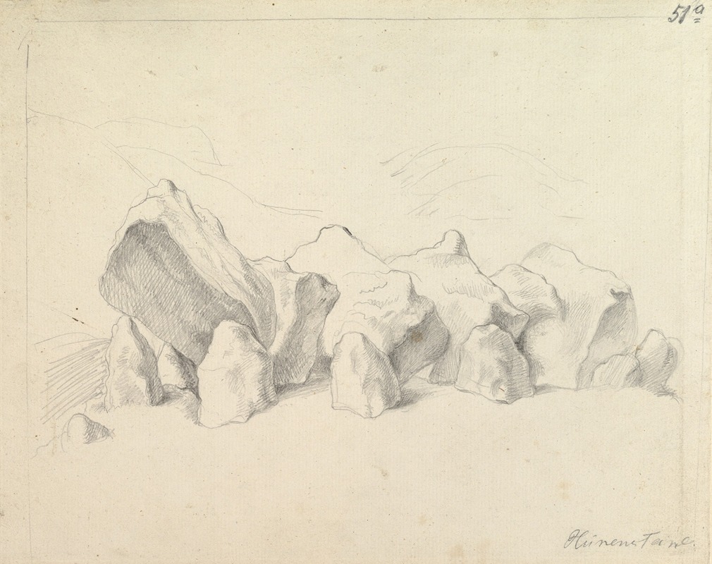 A Prehistoric Stone Circle on a Mound, an Extensive Landscape Beyond — Johann Heinrich Wilhelm Tischbein