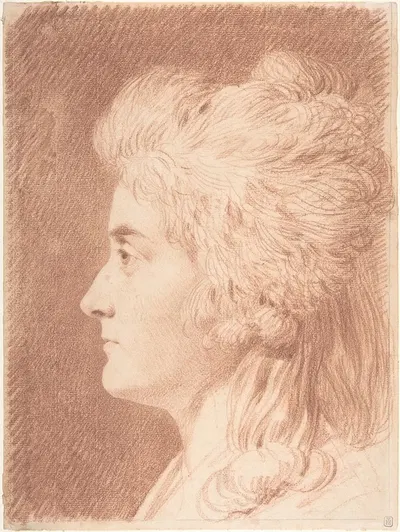 Profile Portrait of Miss Wieling by Johann Heinrich Wilhelm Tischbein — digital art print download