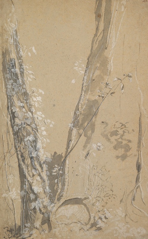 Study of Overgrown Trees by Иосиф Вернер Младший — digital art print download