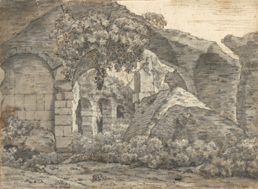 Roman Ruins by Джозеф Райт из Дерби — digital art print download