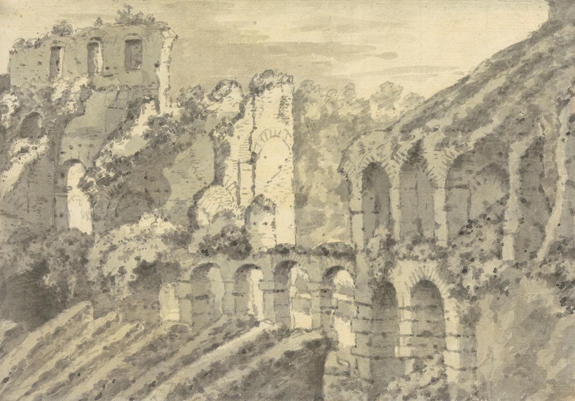 Roman Ruins by Джозеф Райт из Дерби — digital art print download