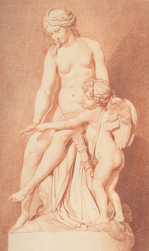 Venus Teaching Cupid to Use His Bow by Louis Claude Vassé — digital art print download