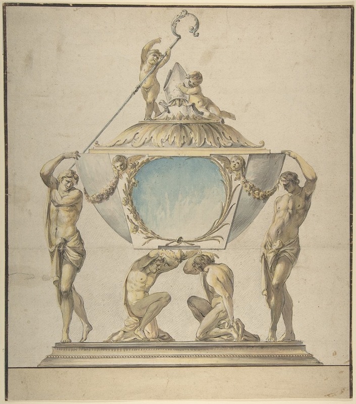 Design for a Gold and Silver Bishop's Reliquary — Luigi Valadier