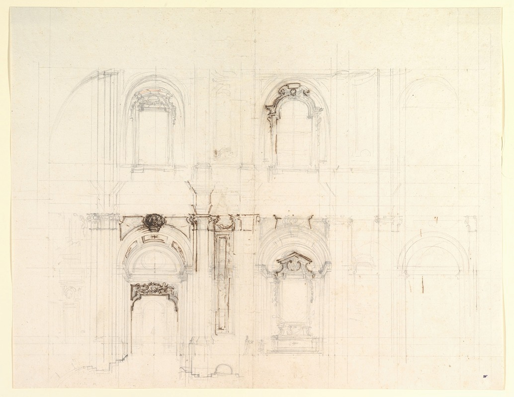 Design for a Church Interior by Luigi Vanvitelli, 1700–1773 — digital art print download