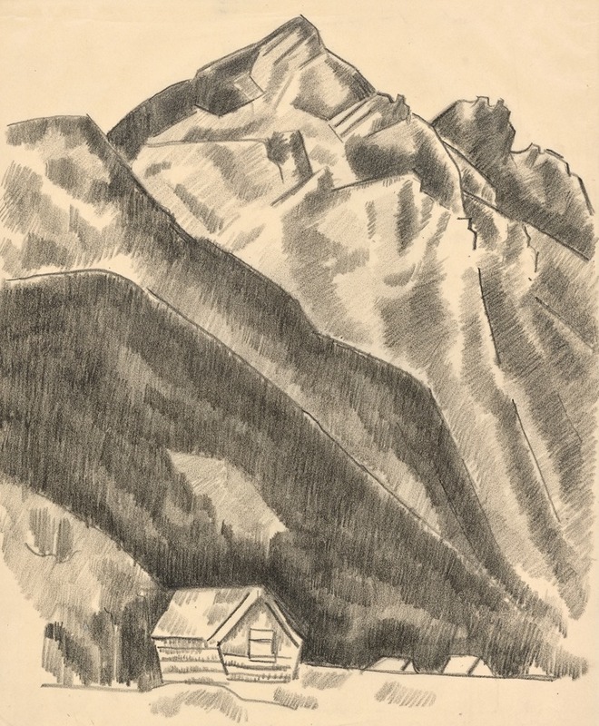 Mountain landscape (Garmisch-Partenkirchen) by Марсден Хартли — digital art print download