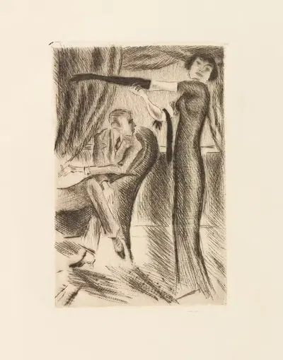 Przybyszewski, De profundis by Michel Fingesten, 1919 — digital art print download