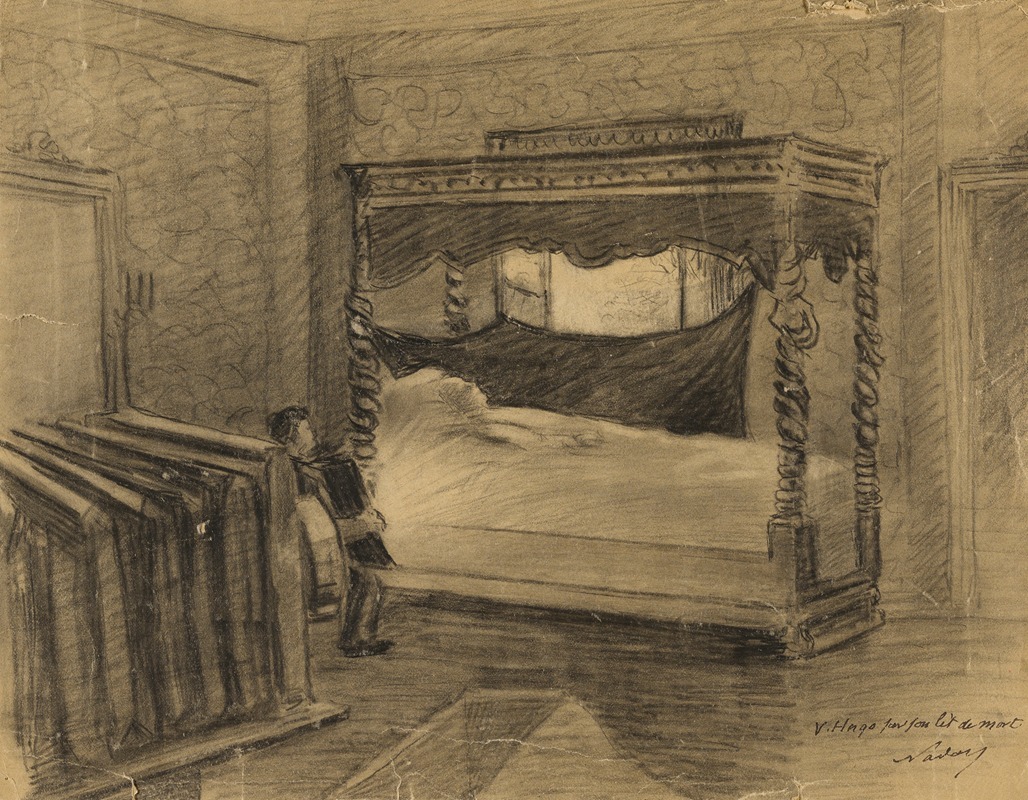 Chambre de V. Hugo by Nadar (Gaspard Félix Tournachon), 1885 — digital art print download