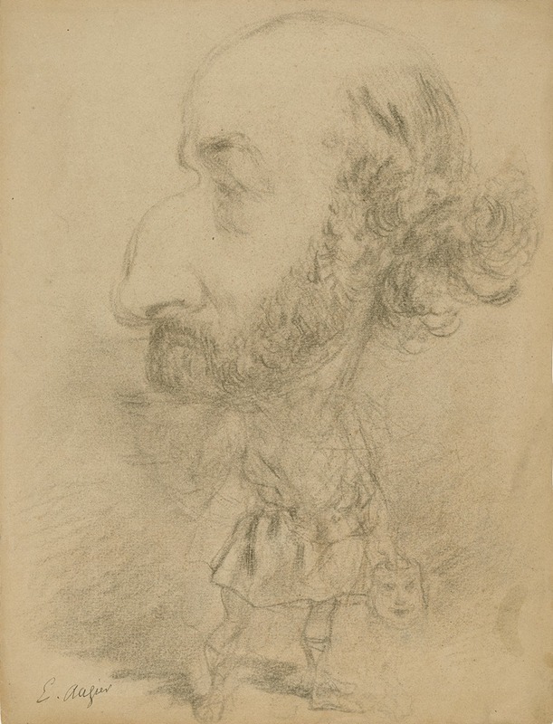 Portrait of Émile Augier — Nadar (Gaspard Félix Tournachon)