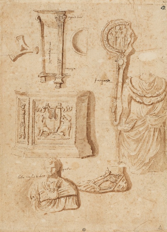 Studies of Antiquities by Николя Пуссен, 1645 — digital art print download