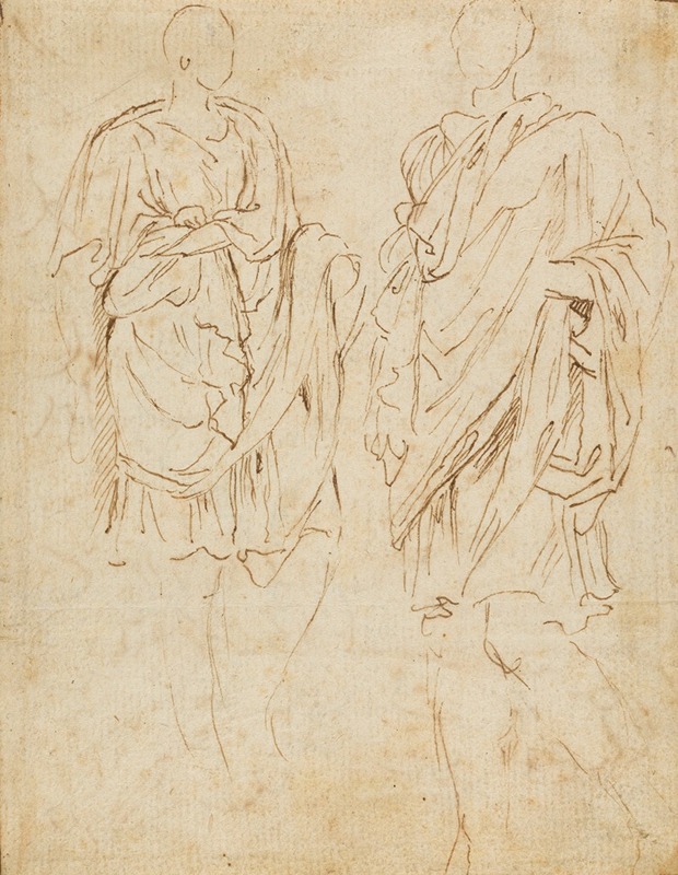 Two Studies of an Ancient Statue by Николя Пуссен, 1645 — digital art print download
