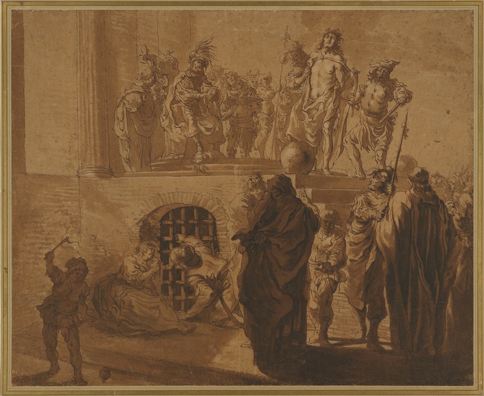 Christ Before Pilate by Nicolaus Knüpfer, 1640–1650 — digital art print download