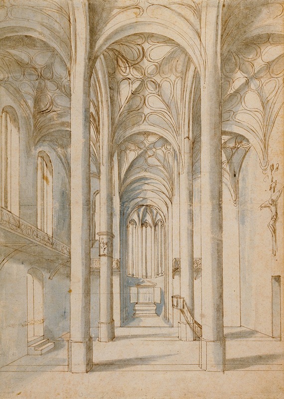 Interior of a Gothic Church — Paul Juvenel the Elder