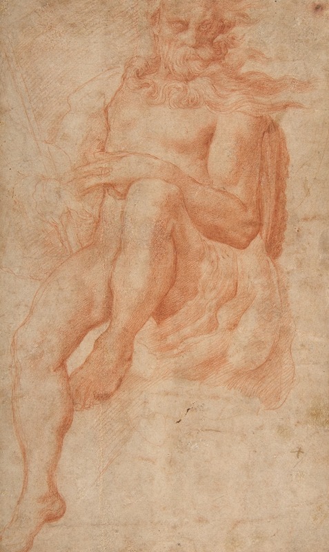 Study for the Figure of Aeolus by Pellegrino Tibaldi — digital art print download