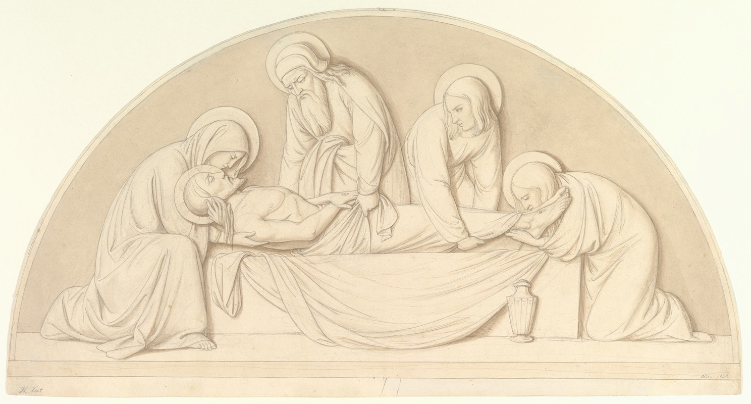 The Entombment by Филипп Вайт, 1830 — digital art print download