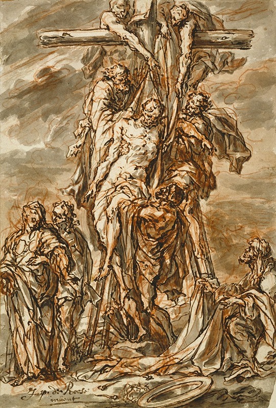 Descent from the Cross by Филипп Петер Рус, 1696 — digital art print download