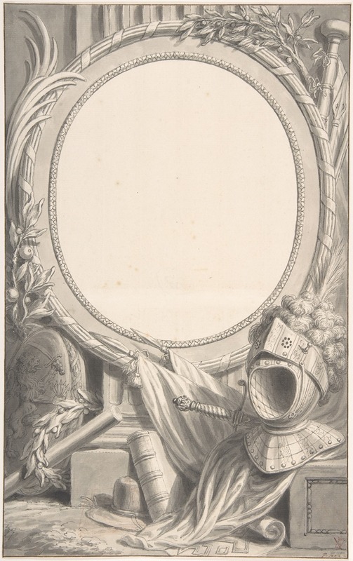 Design for an Ornamental Frame by Pieter Tanjé — digital art print download