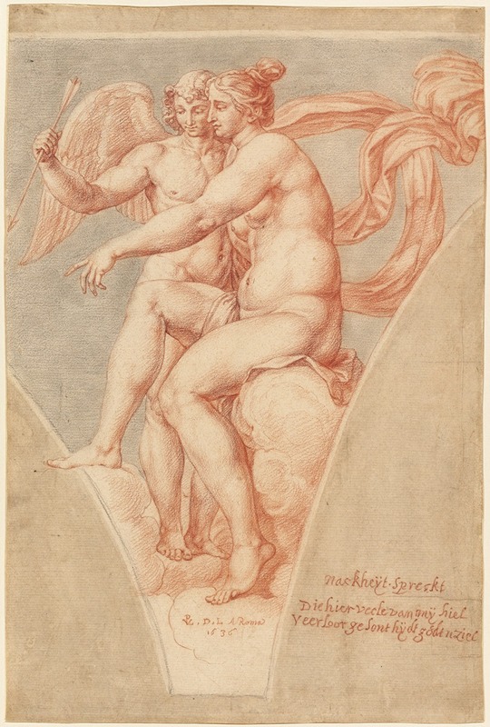 Venus and Cupid (after Raphael) by Pieter van Lint, 1636 — digital art print download