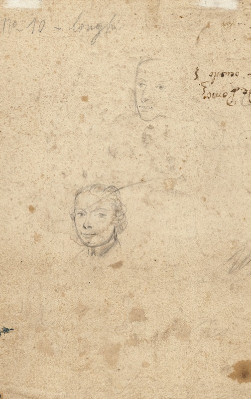 Studies of Heads by Пьетро Лонги, 1755–1760 — digital art print download