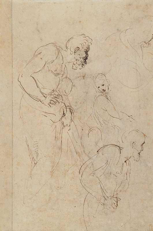 Studies for the Disputa by Рафаэль, 1509–1511 — digital art print download