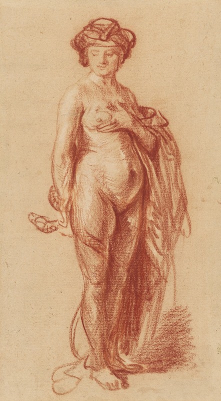 Nude Woman with a Snake — Rembrandt van Rijn