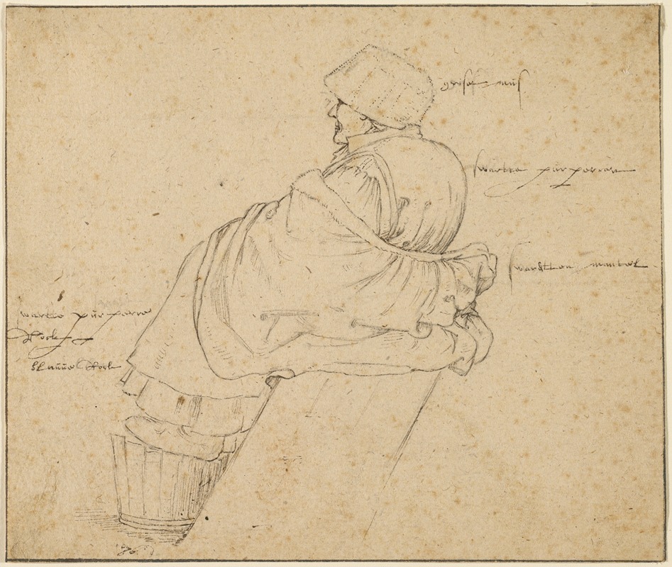 Seated Woman by Роелант Савери, 1603–1608 — digital art print download