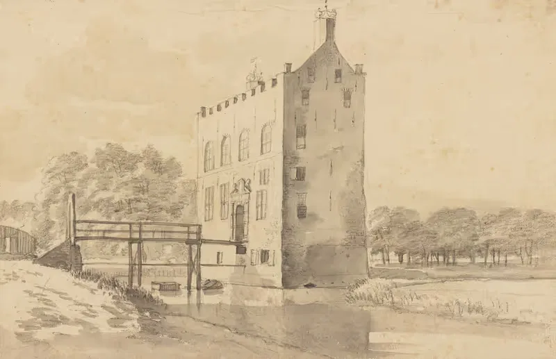 The Castle Giessenburg, near Gorinchem — Roelant Roghman