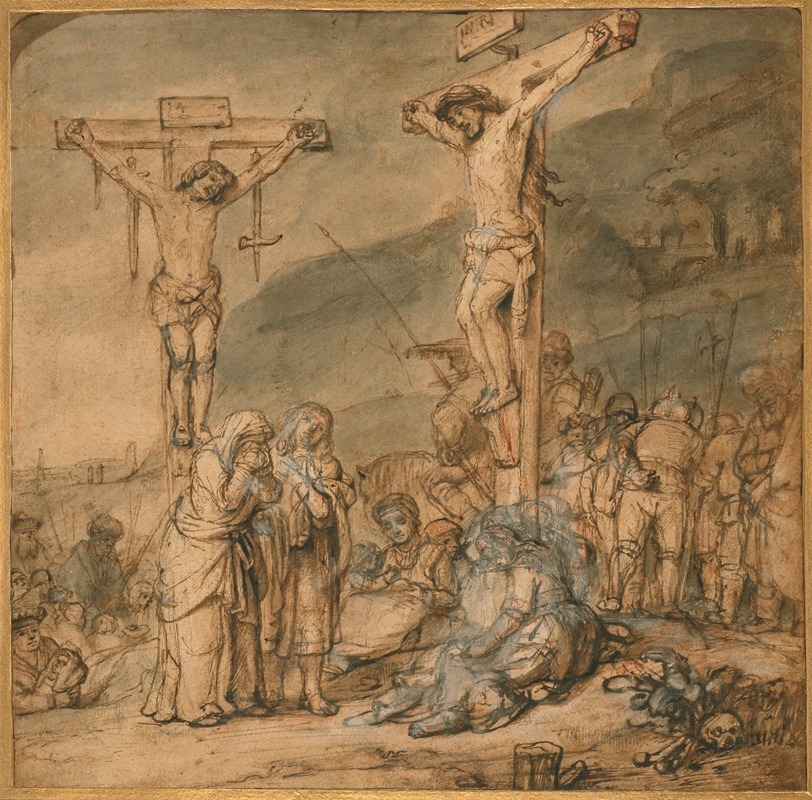 The Crucifixion by Самуэль ван Хоогстракен, 1650 — digital art print download