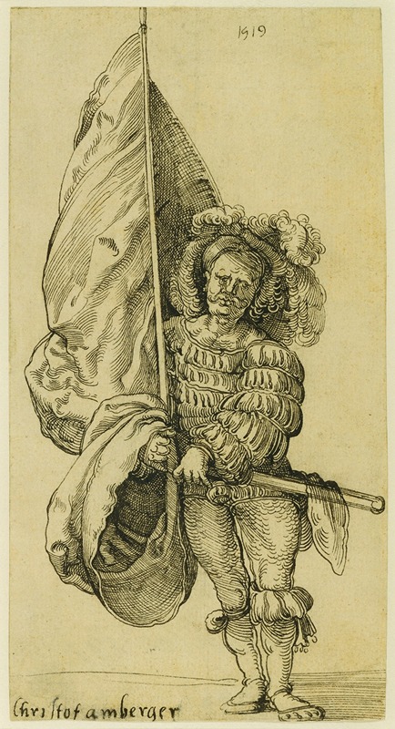 A Standard Bearer by Себальд Бехам, 1519 — digital art print download