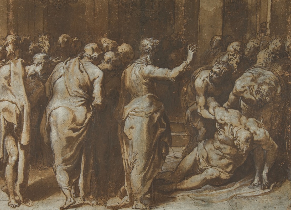 Saint Paul Restoring Eutychus to Life — Taddeo Zuccaro