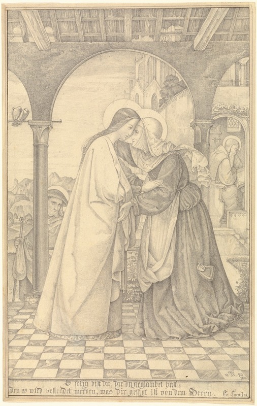 The Visitation by Theodor Rehbenitz, 1820 — digital art print download