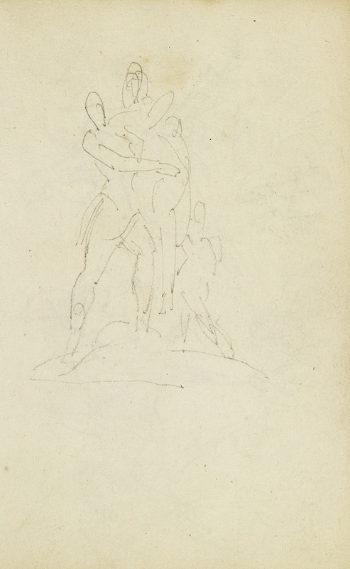 Group of three figures by Теодор Жерико, 1812 - 1814 — digital art print download