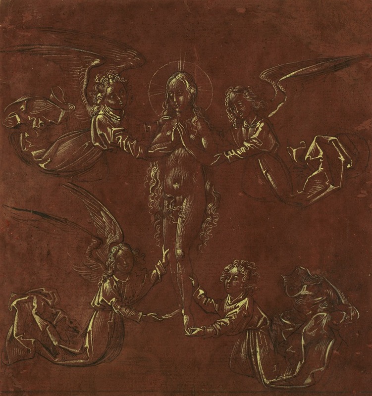 Mary Magdalen Transported by Four Angels — Anonymous