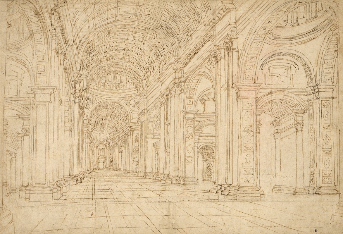 Interior of Saint Peter's Basilica — Anonymous