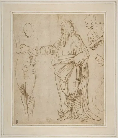 Creation of Eve by Vincenzo Tamagni, 1517–1520 — digital art print download