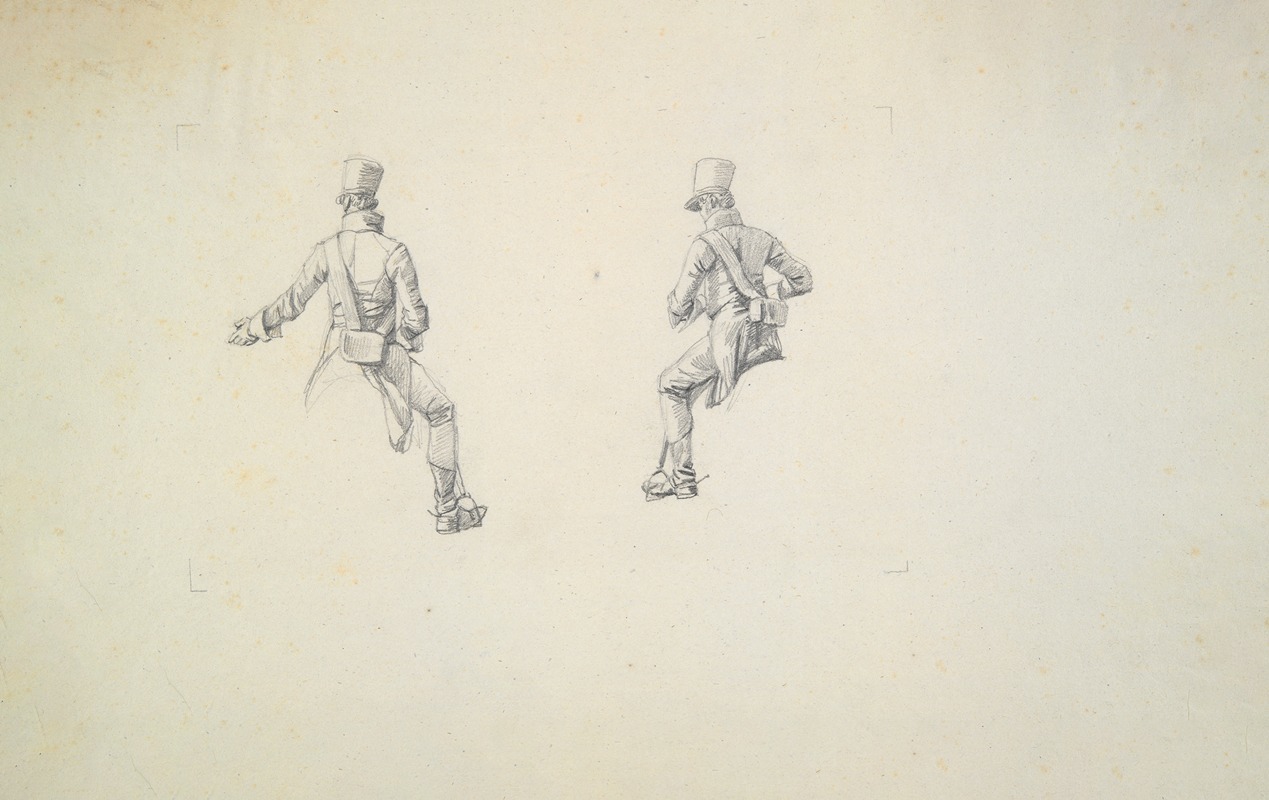 Study of an Austrian Hussar by Вильгельм фон Кобелл — digital art print download
